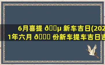 6月喜提 🐵 新车吉日(2021年六月 💐 份新车提车吉日吉时查询)